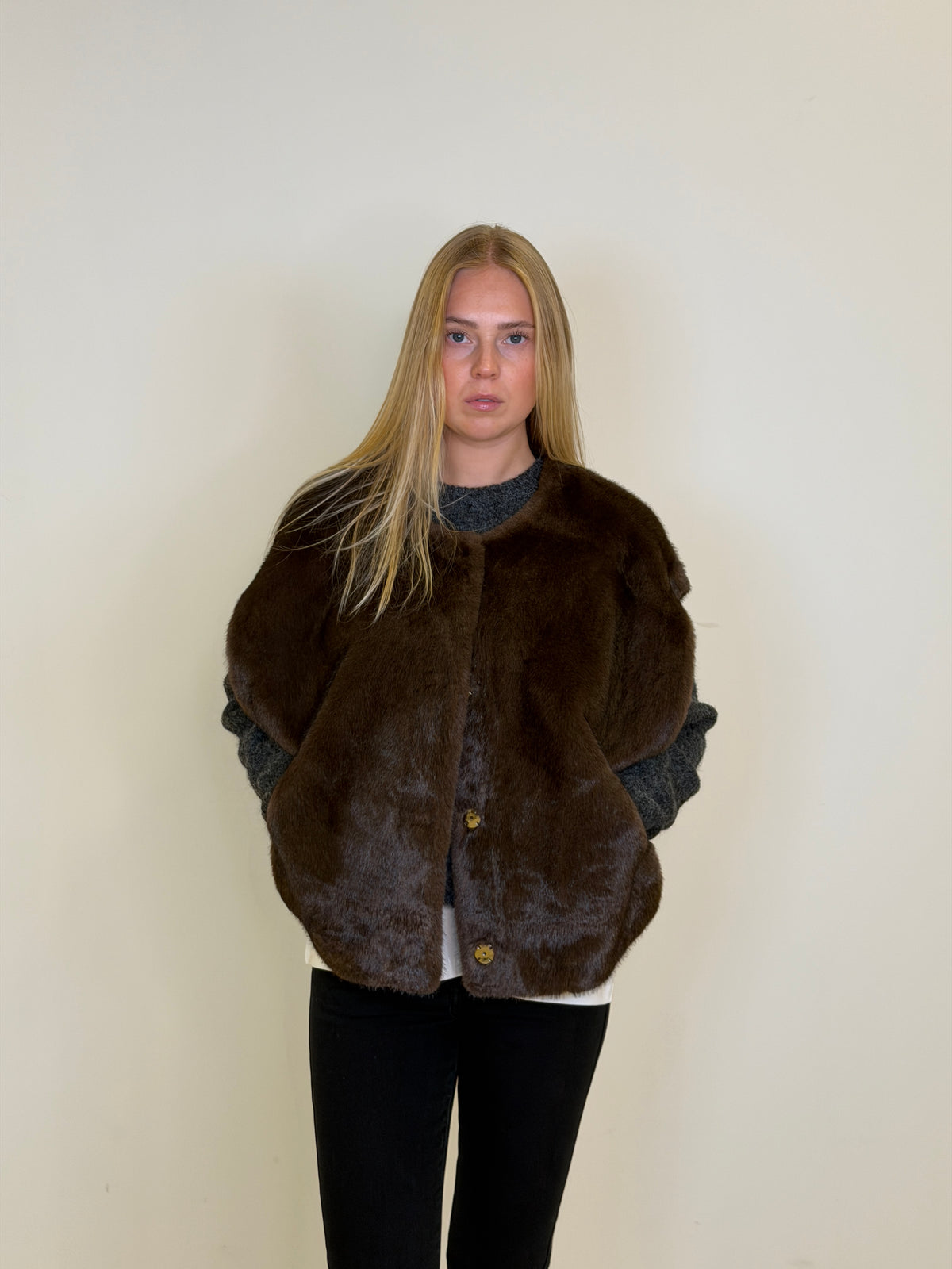 Notyz Valencia Poncho - Dark Brown