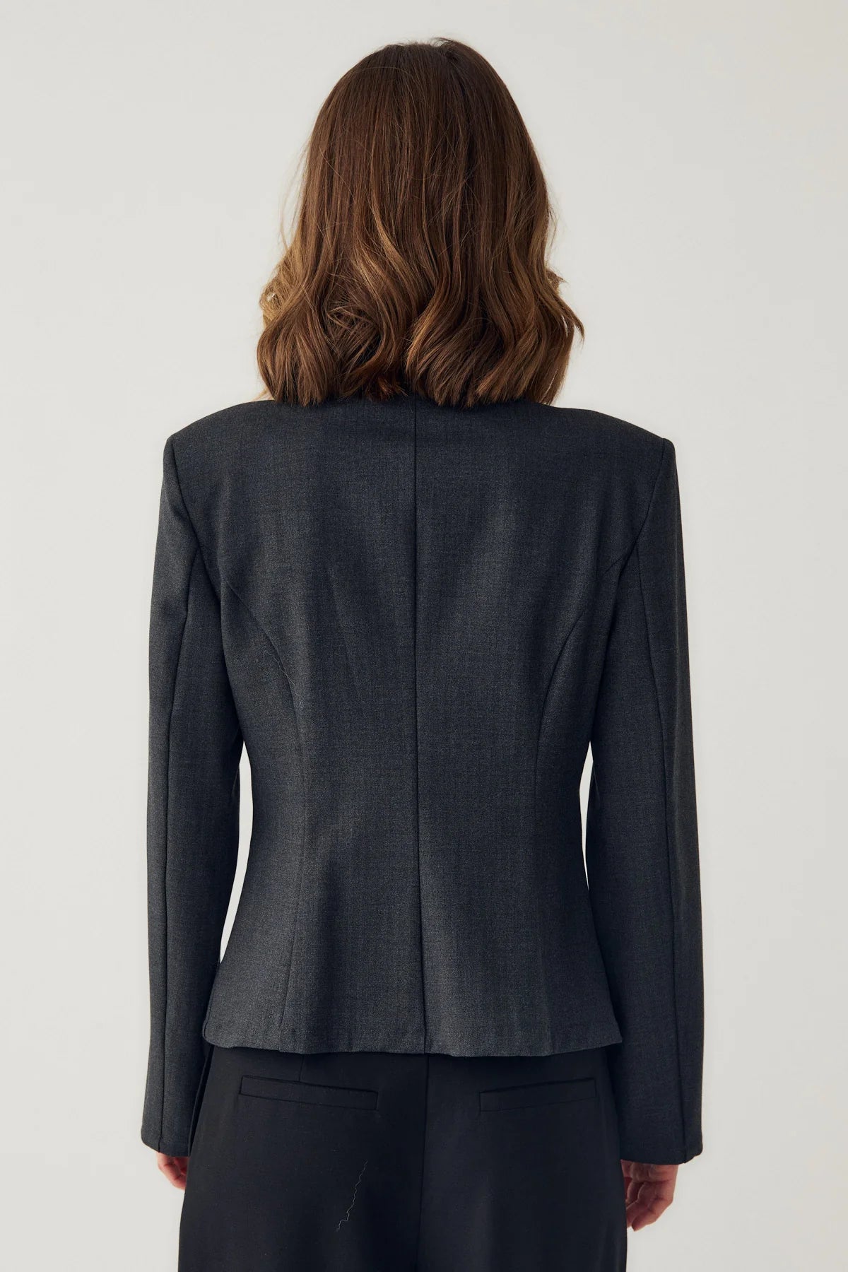 Noella Maelle Skjorte - Grey Herringbone