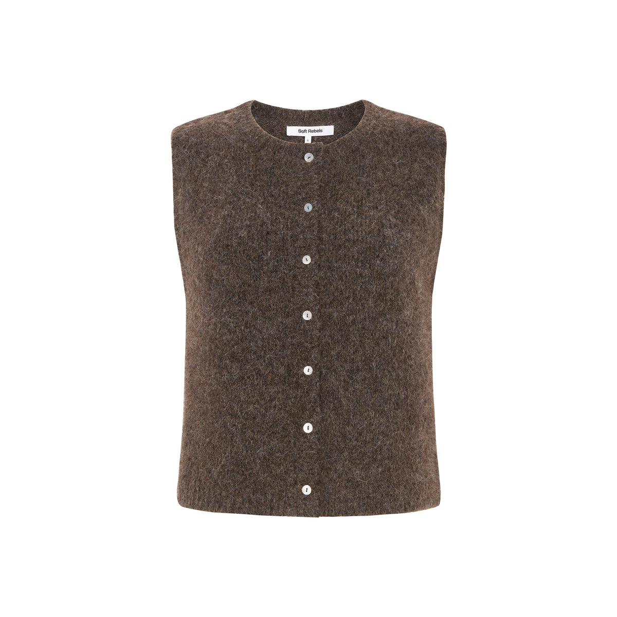 Soft Rebels Camilla Strikvest - Demitasse Melange