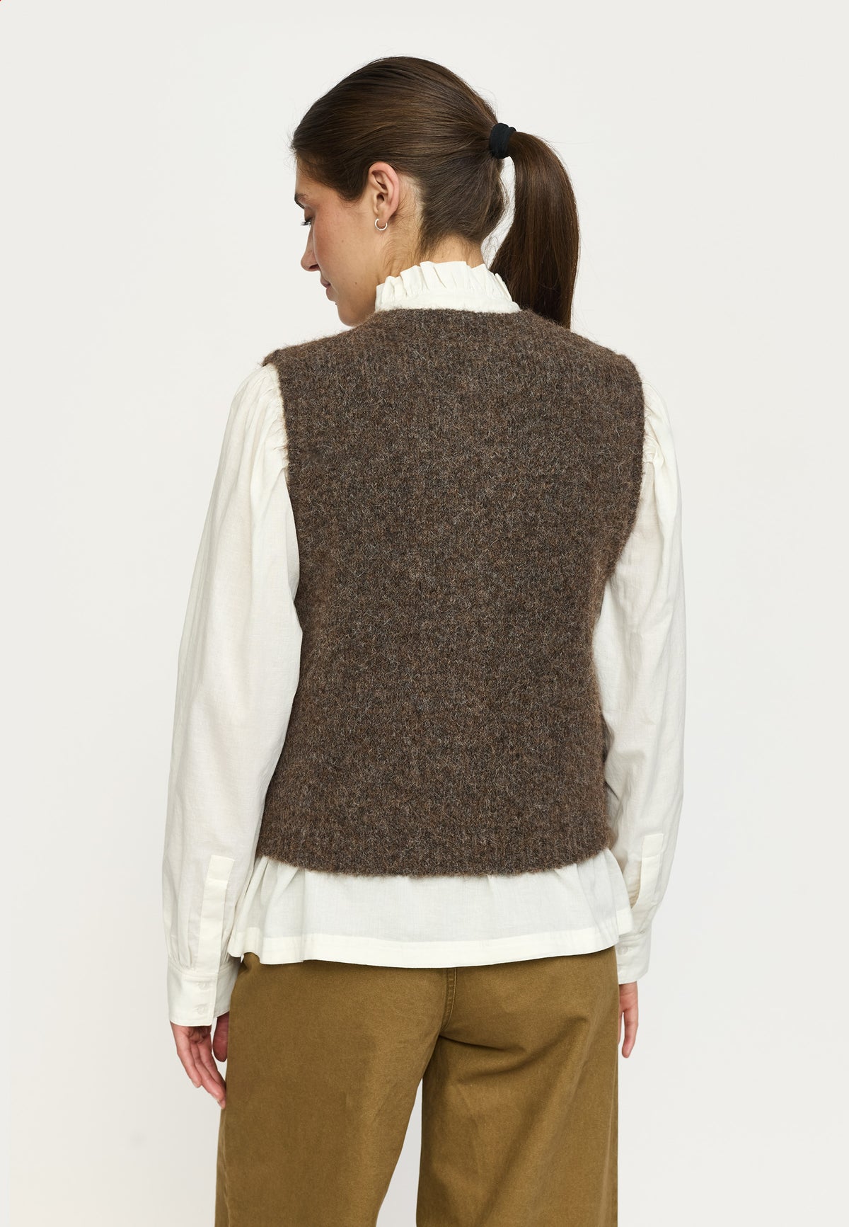 Soft Rebels Camilla Strikvest - Demitasse Melange