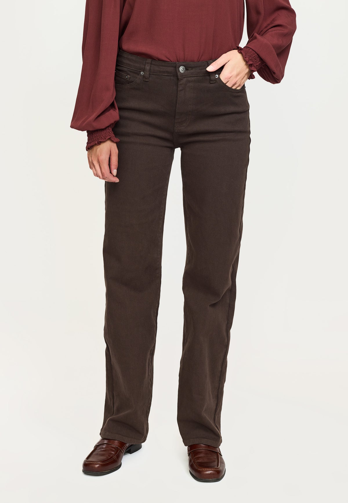 Soft Rebels SREma Willa Wide Jeans - Demitasse