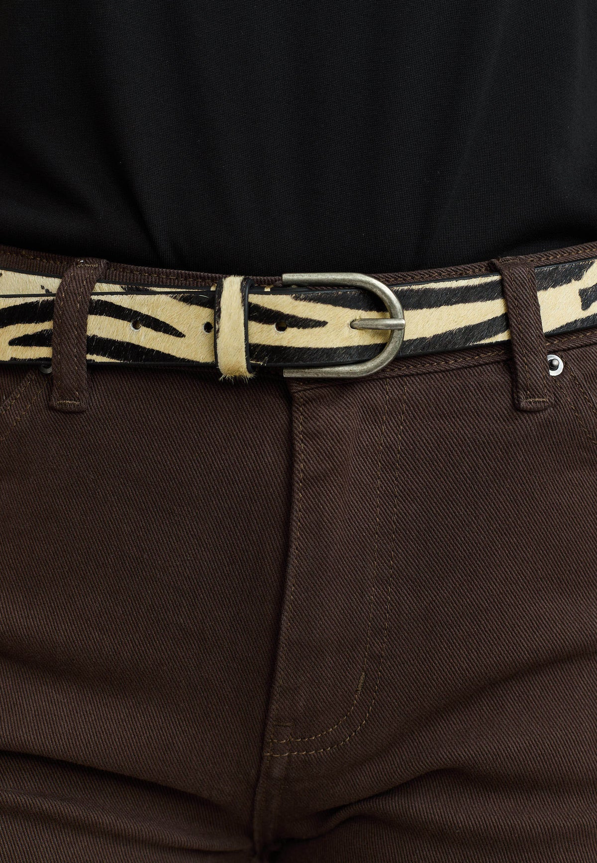 Soft Rebels SRLyon Belt Onesize - Zebra Print
