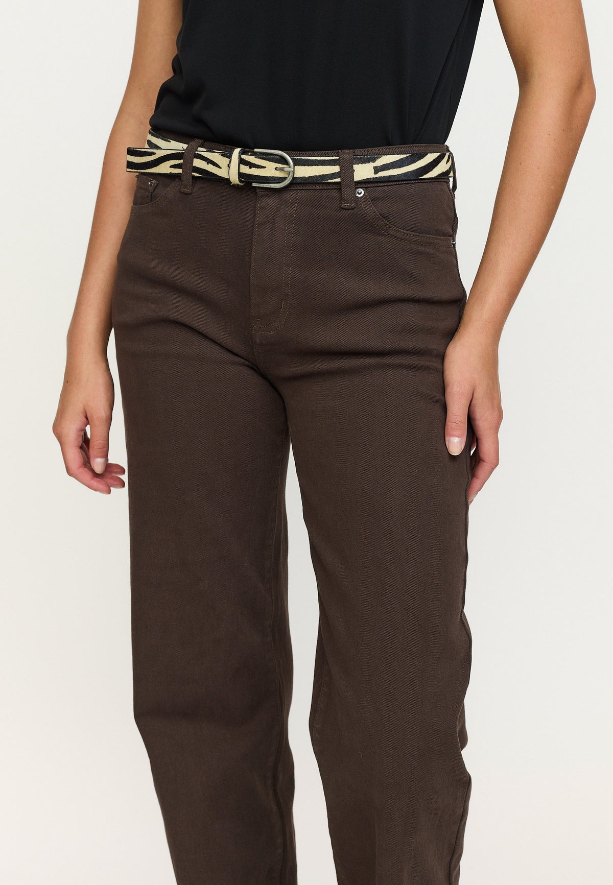 Soft Rebels SRLyon Belt Onesize - Zebra Print