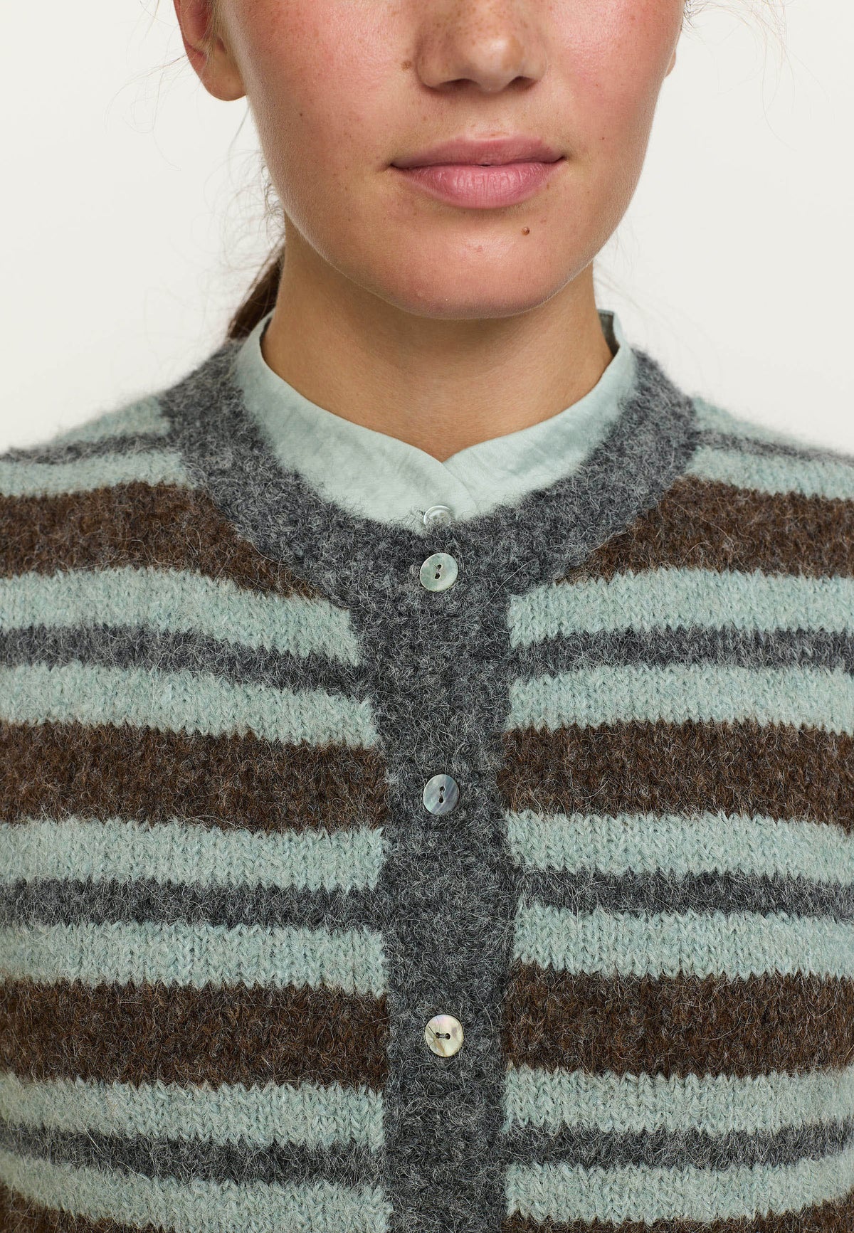 Soft Rebels SRCamilla Stribet Strikvest - M Puritan