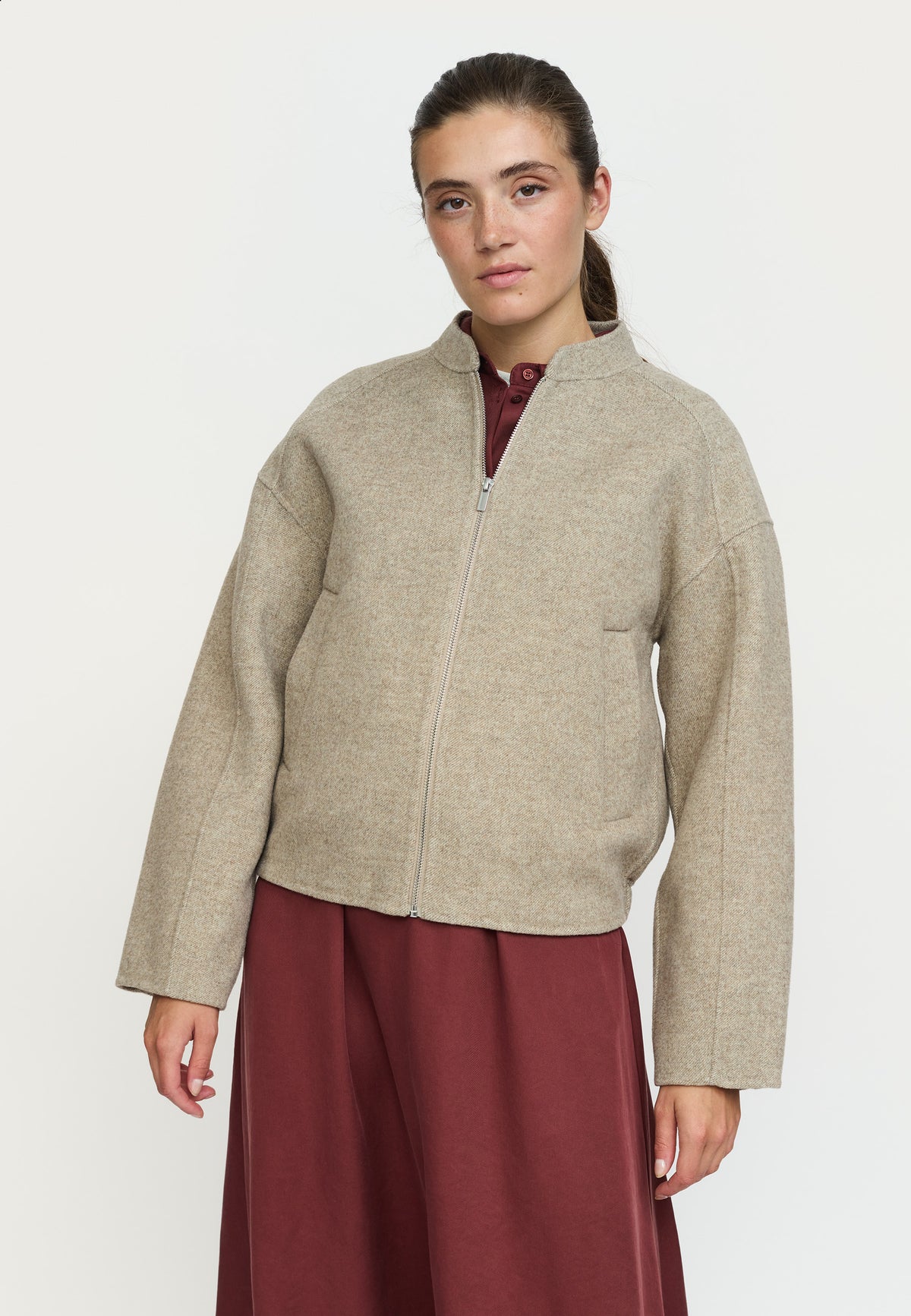 Soft Rebels SRMallory Jakke - Silver Mink