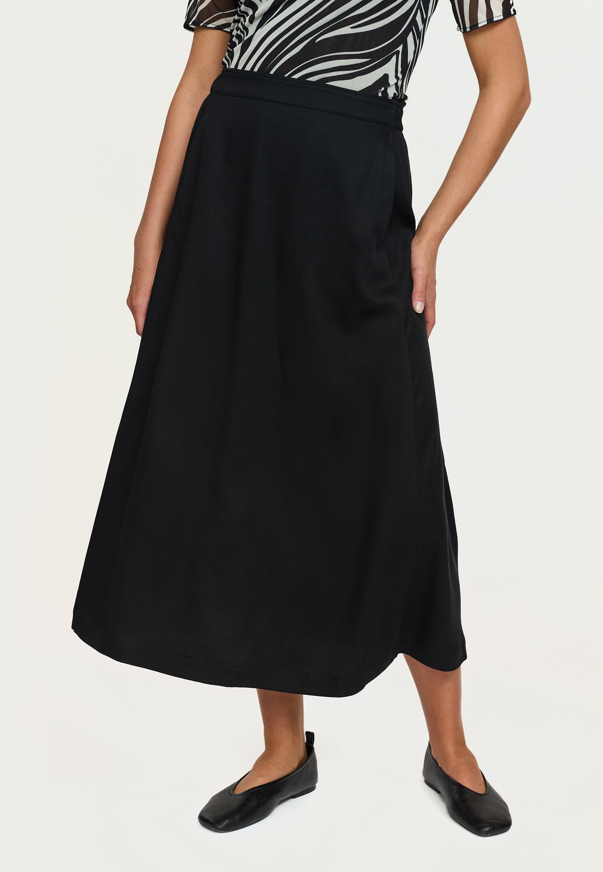Soft Rebels SRStormy Midi Skirt - Black