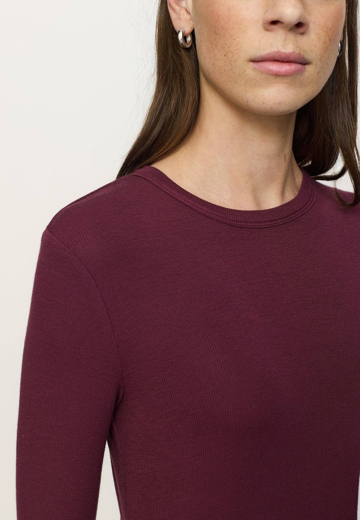 Soft Rebel SRFenja Langærmet T-shirt - Vinyard Wine