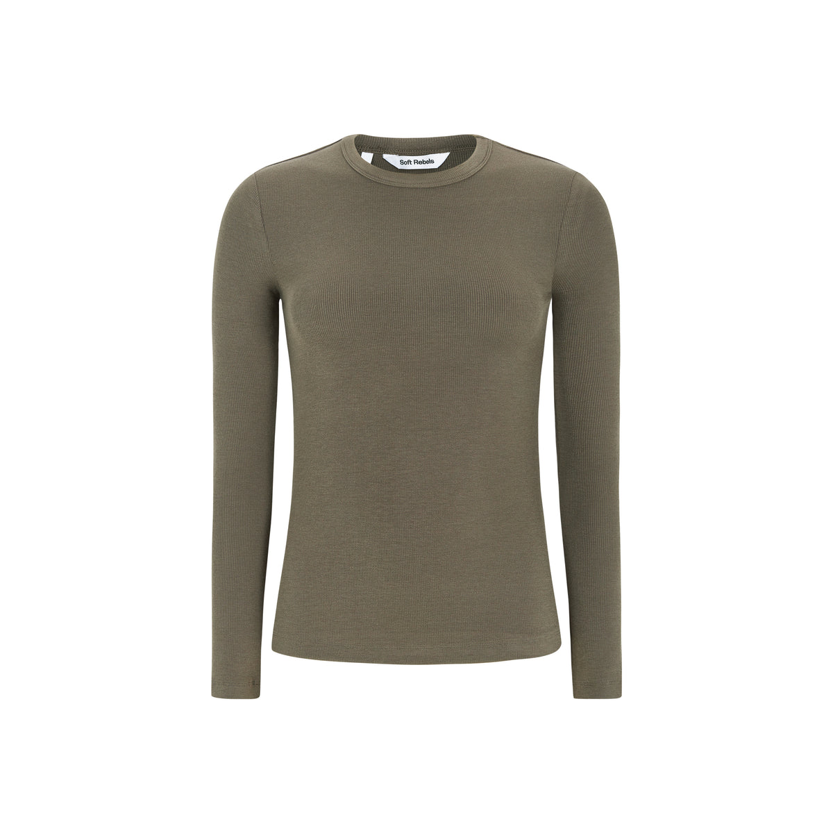 Soft Rebels SRFenja Langærmet T-shirt - Canteen