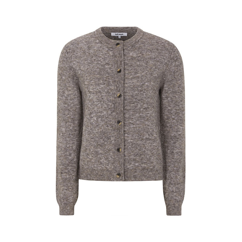 Soft Rebels SRAllison o-neck Cardigan - Demitasse Melange