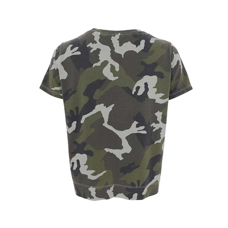 Black Colour BCZelda SS T-shirt - Army Camouflage