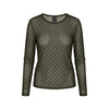 Luxzuz Dot Mesh T-shirt - Army