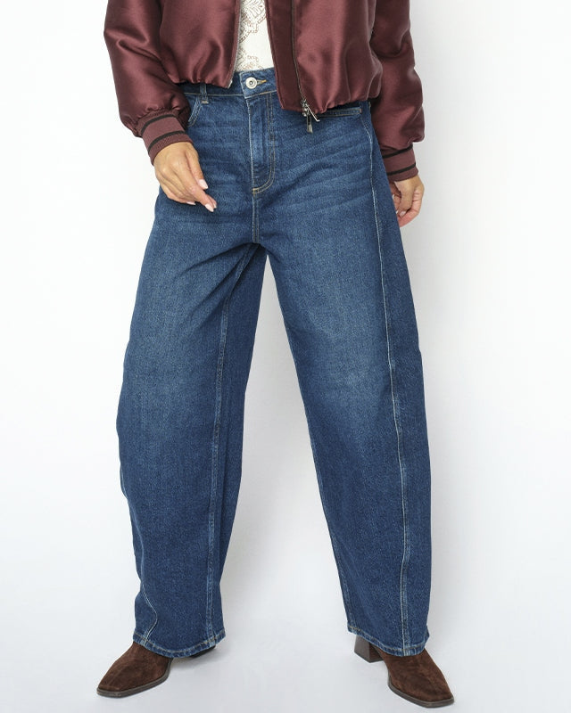 Mos Mosh Cindy Draciel Barrel Jeans - Indigo Blue