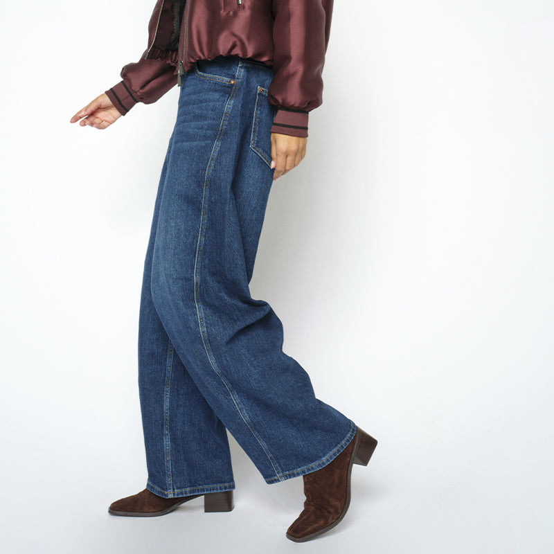 Mos Mosh Cindy Draciel Barrel Jeans - Indigo Blue