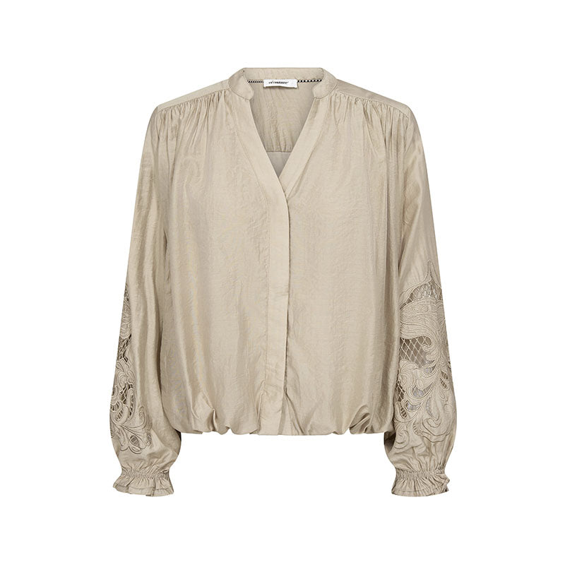 Co,couture DelinCC Balloon Emb Skjorte - Mink