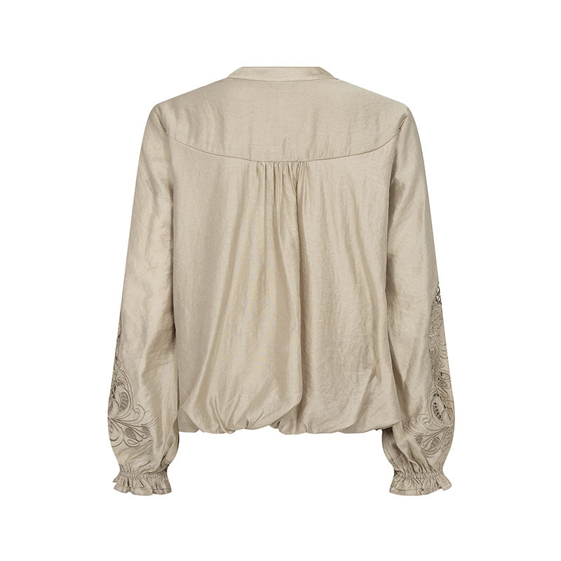 Co,couture DelinCC Balloon Emb Skjorte - Mink