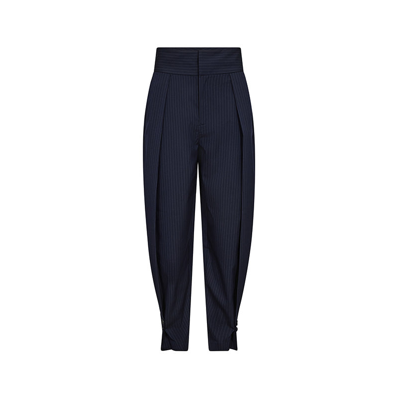 Haute L'amitie Navy Pin Pleat Bukser - Navy