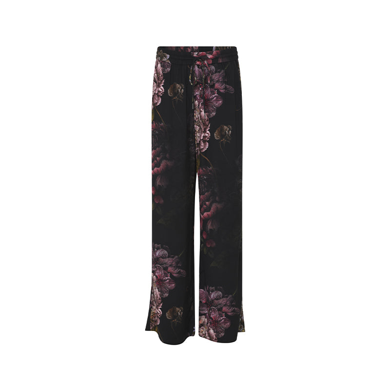 Gustav Balia Wide Leg Bukser - Black/Sand