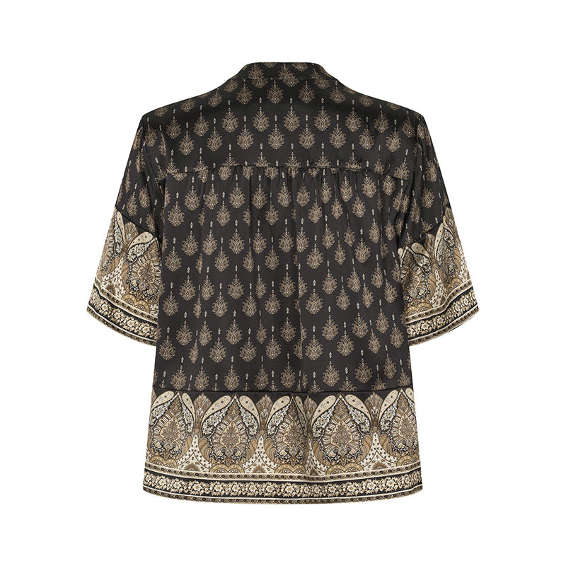 PBO Vila Silke Bluse - Black Mix