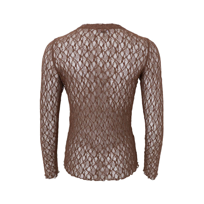 Black Colour BCCecily Lace Bluse - Coffee