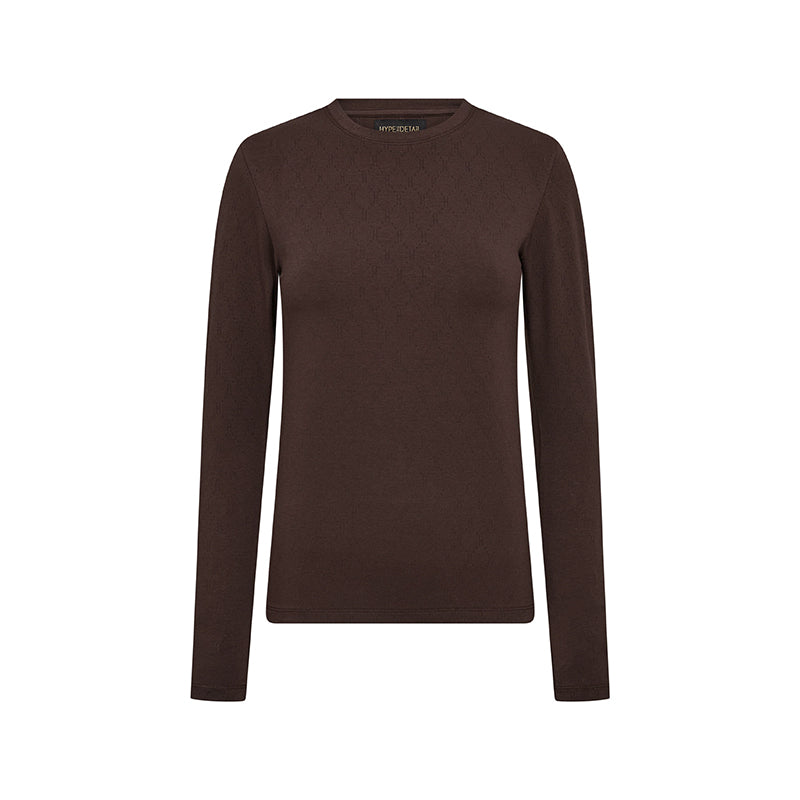Hype The Detail Langærmet Bluse - Brown