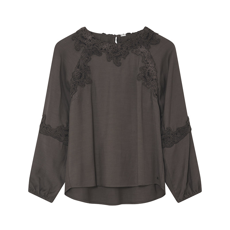 Gustav Naja Bluse - Choco Brown