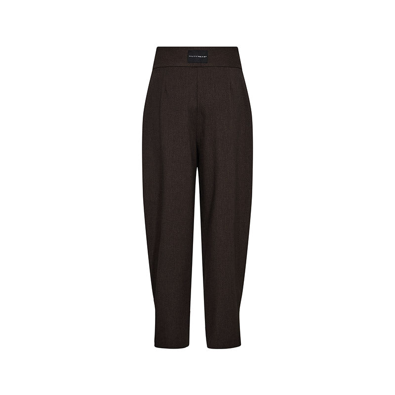 Haute L'amitie Zeppe Pleat Bukser - Mocca Melange