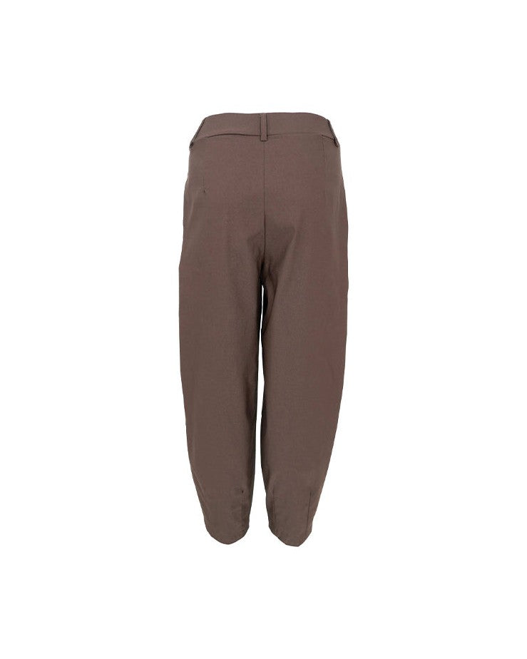 Black Colour Beverly Barrel bukser - Expresso
