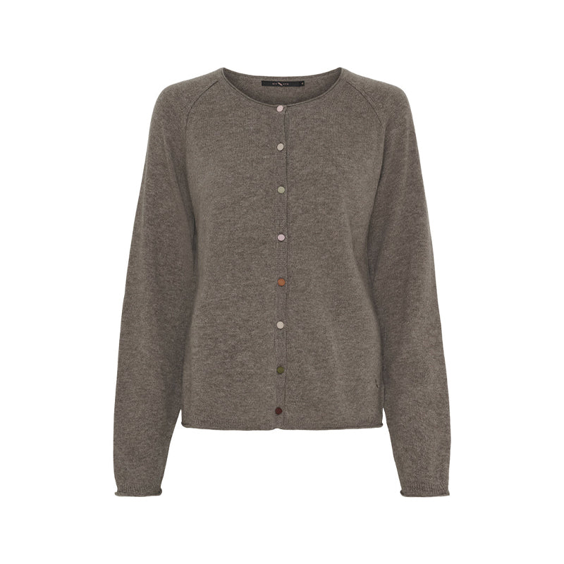 BTF-CPH Alice Cashmere Strik Cardigan - Ash Brown