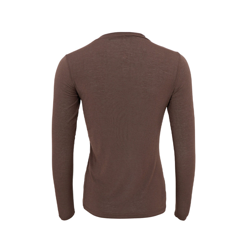 Black Colour BCAlba Langærmet T-shirt - Coffee Solid
