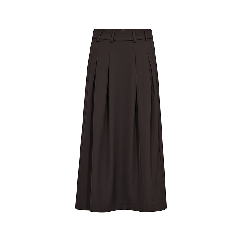 Co'couture Alini Anya Pleat Nederdel - Dark Brown