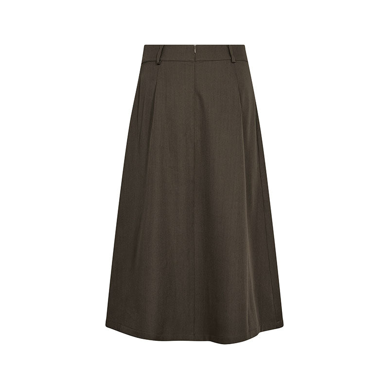 Co'couture LunaCC Long Nederdel - Dusty Army