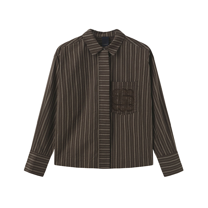 Luxzuz  Makiero Skjorte - Chocolate Brown