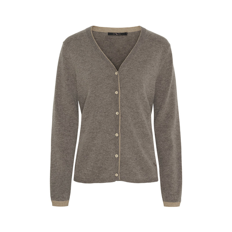 BTF-CPH Hanna Strik Cardigan - Ash Brown