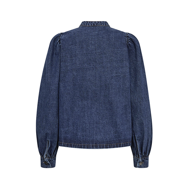 Co'couture Denice LS Denim Skjorte - Used Denim