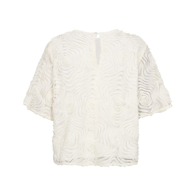 Co'couture GiovannaCC SS Bluse - Off-White