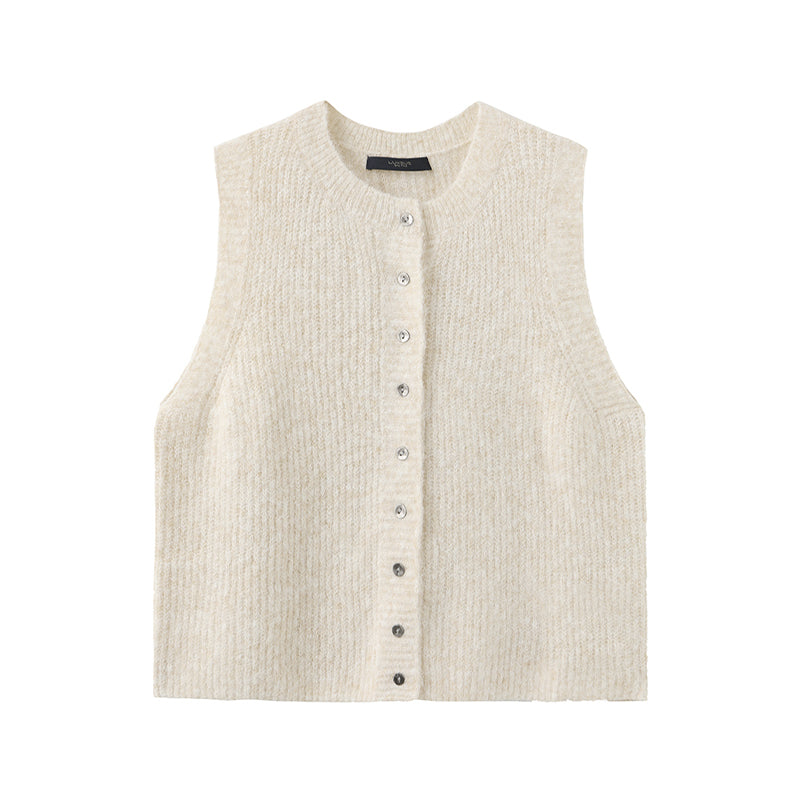 Luxzuz Zannap Strikvest - Ecru
