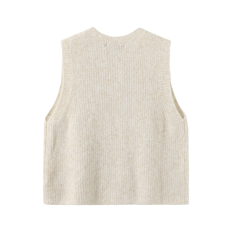 Luxzuz Zannap Strikvest - Ecru
