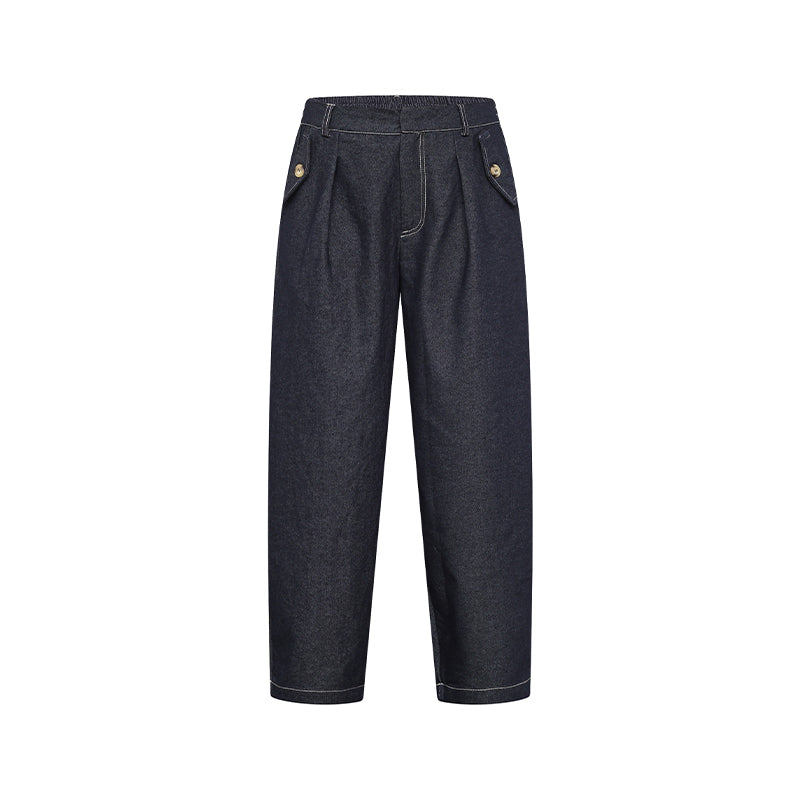 Sisters Point Edith-PA1 Bukser - Unwashed Denim