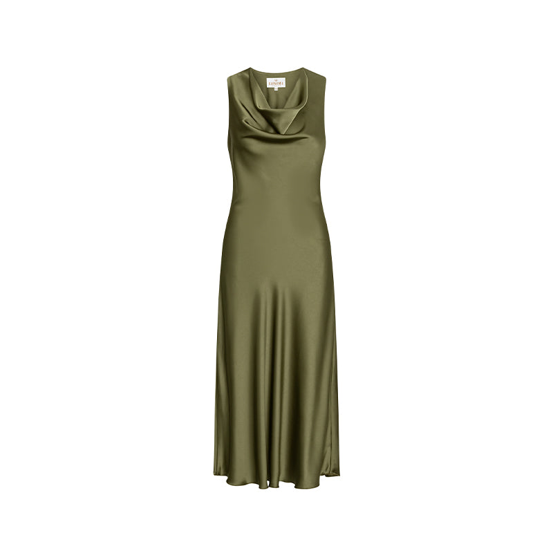 Karmamia Flow Kjole - Semi Rich Olive