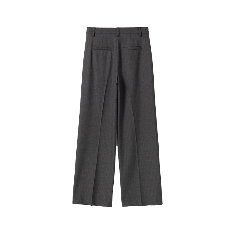 Noella Mahala Midwaist Bukser - Grey Herringbone