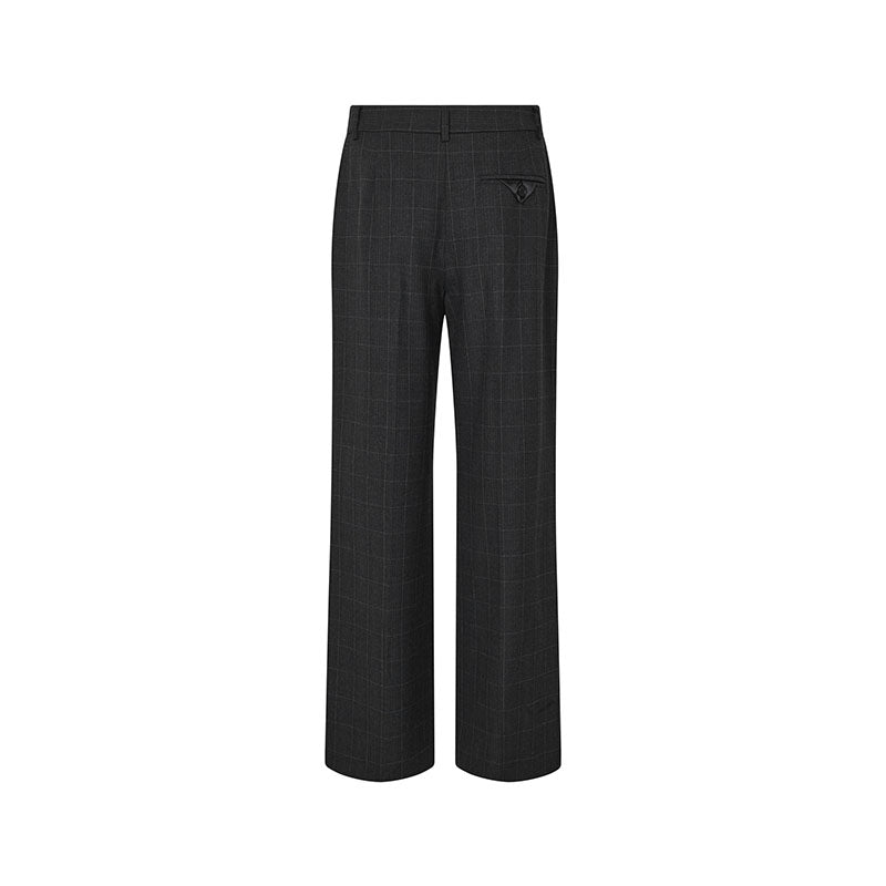 Haute L'amitie Smokey Check Plain Bukser - Antracit
