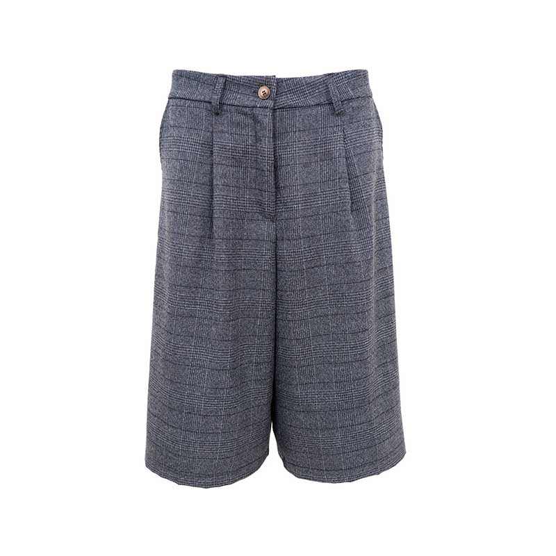 Black Colour BCLuciano Pleated Jorts - Dk Grey