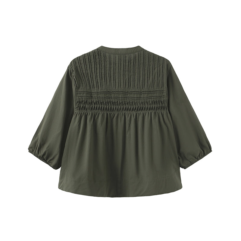 Luxzuz Percha Bluse - Olivo