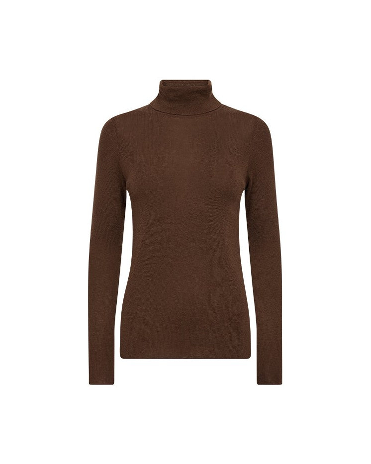 Mos Mosh Bouch Rollneck Strik - Downtown Brown