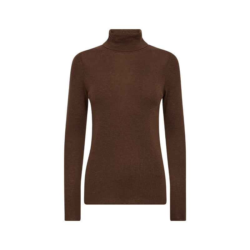 Mos Mosh Bouch Rollneck Strik - Downtown Brown