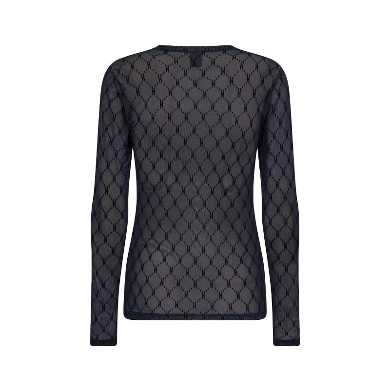 Hype The Detail Mesh Bluse - Navy