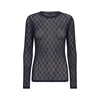 Hype The Detail Mesh Bluse - Navy