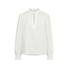 Co'couture SennaCC Lace V-Bluse - White