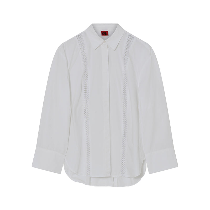 2NDDAY Rordas Crispy Poplin Skjorte - Brilliant White