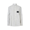 Haute L'amitie Crystal Heart Stripe Skjorte - White
